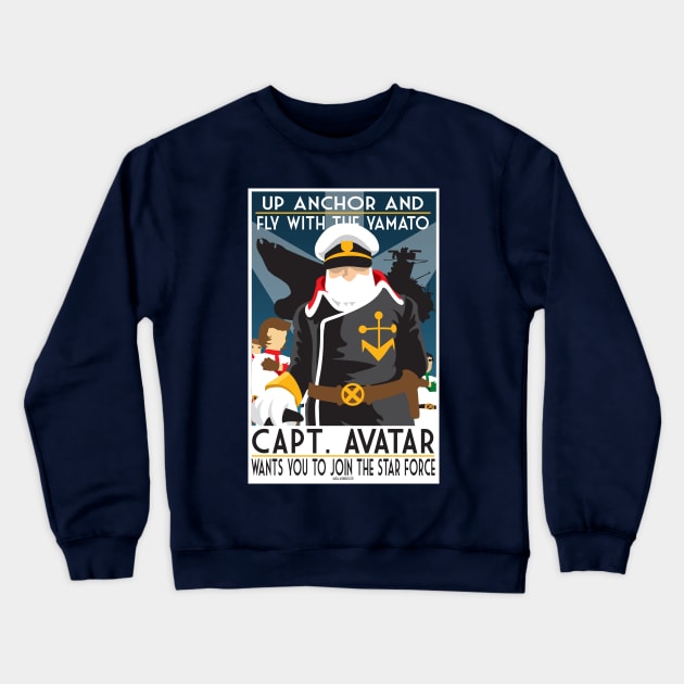 Join The Star Blazers Crewneck Sweatshirt by CuddleswithCatsArt